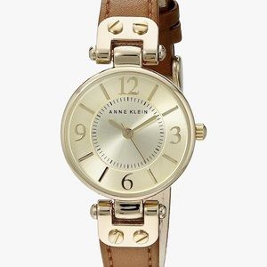 Anne Klein women’s leather strap watch